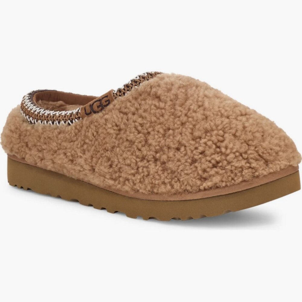 NEW UGG Sizes 6, 7, 8, 9, 10 Women's Tasman Maxi Curly Slippers - Chestnut